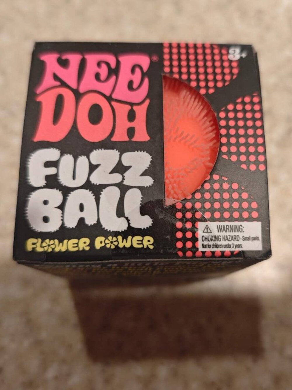 NeeDoh Fuzz Ball Flower Power Novelty Fidget - Orange
